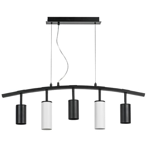 Lightstar LR735373862 Люстра RULLO 5х50W GU10 ЧЕРНЫЙ/БЕЛЫЙ (571735+214437-3+214486-2), шт