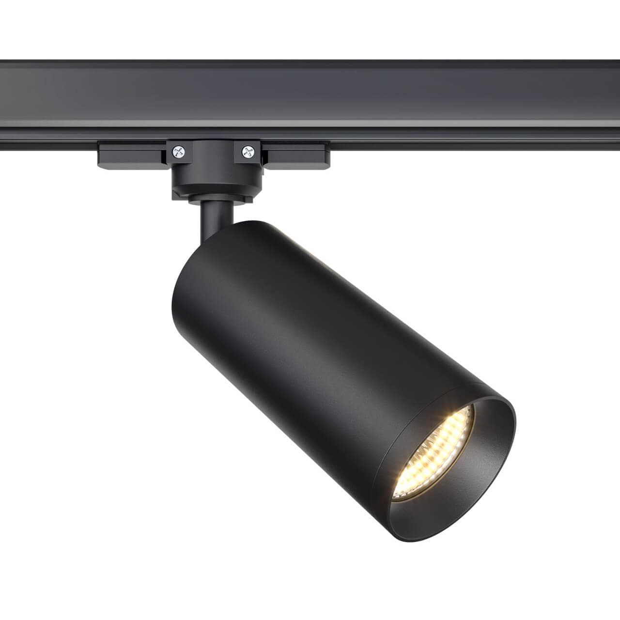 Maytoni 3 phase track system Черный Светильник трековый TR028-3-GU10-B — миниатюра 1