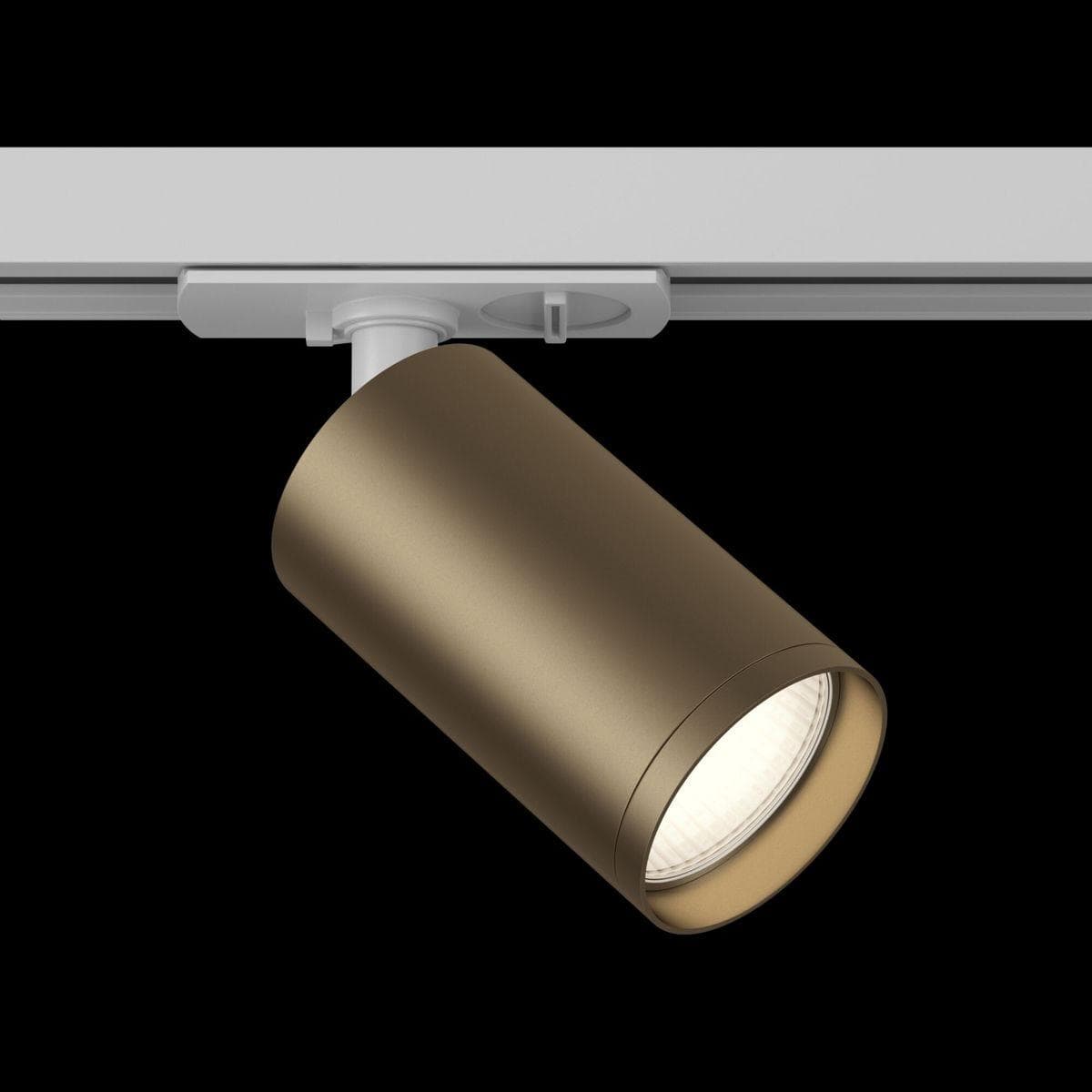 Maytoni Single phase track system Белый и Бронза матовая Светильник трековый (Набор) ( TR020-01W+TRA020-01BZ) TR020-1-GU10-WBZ — миниатюра 9