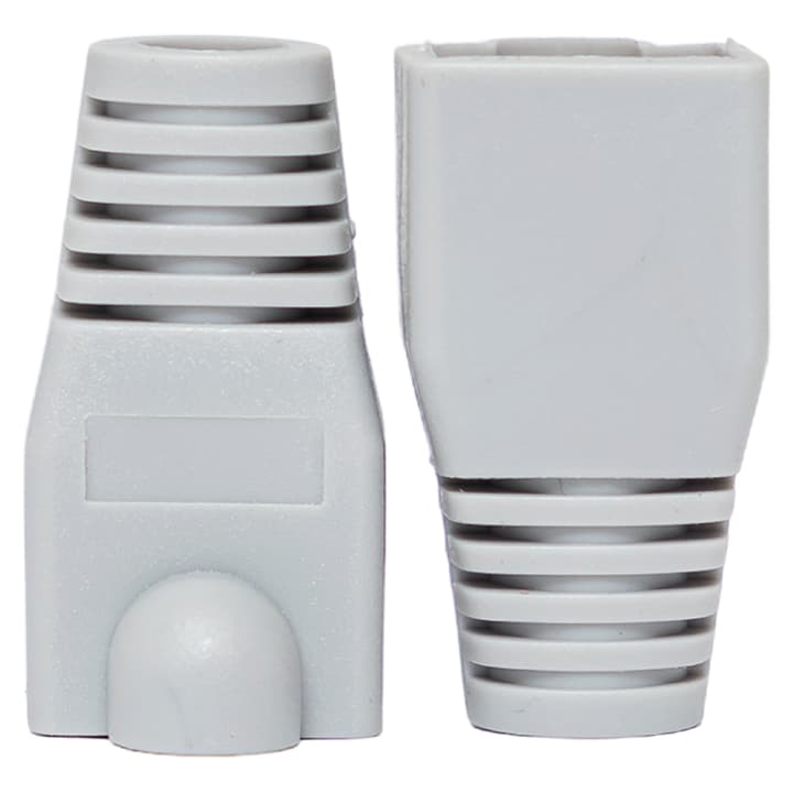EKF Колпачок изолирующий TERACOM для коннекторов RJ-45 PVC серый (упак.50шт) — миниатюра 3