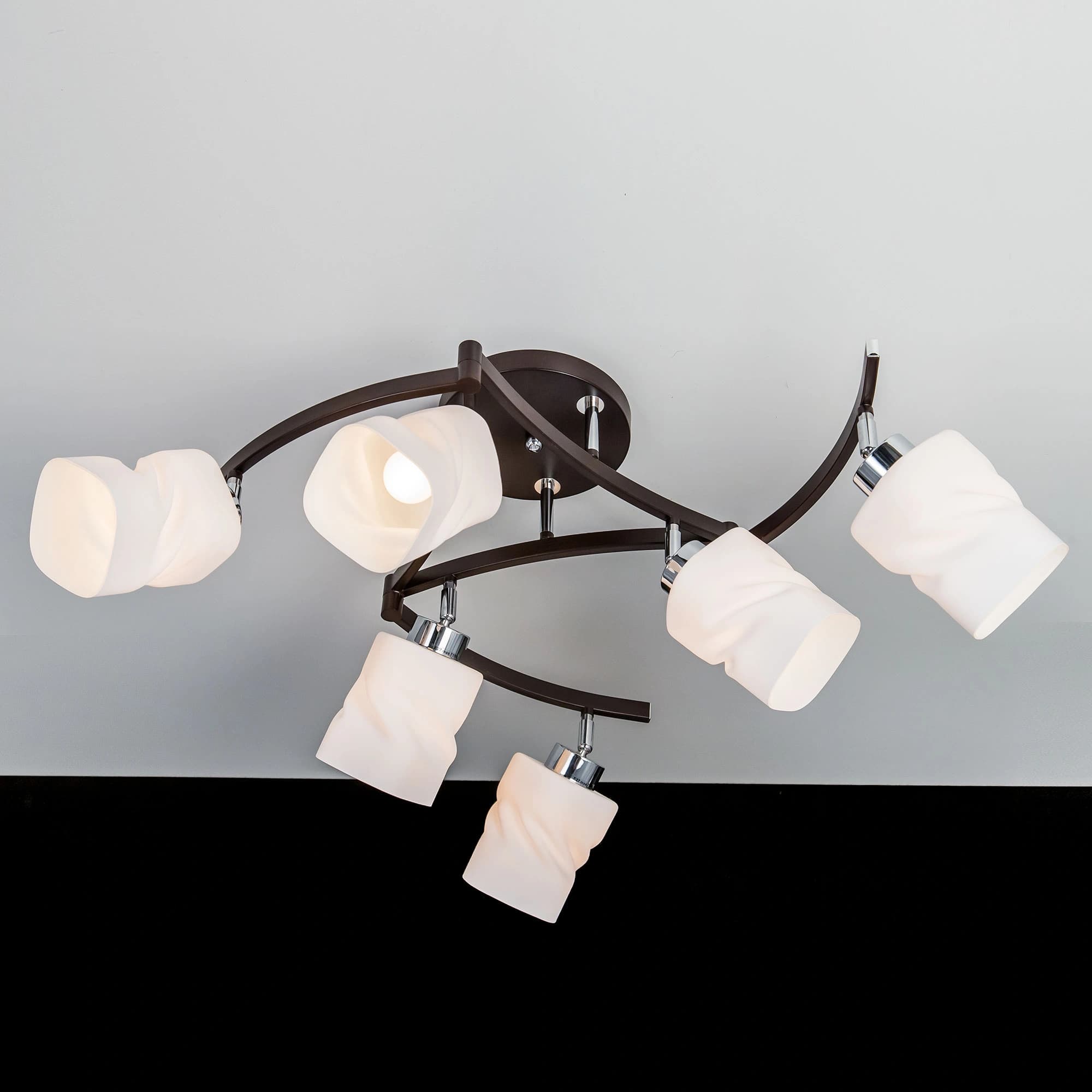 Citilux CL126162 Берта Хром+Венге Люстра — миниатюра 2