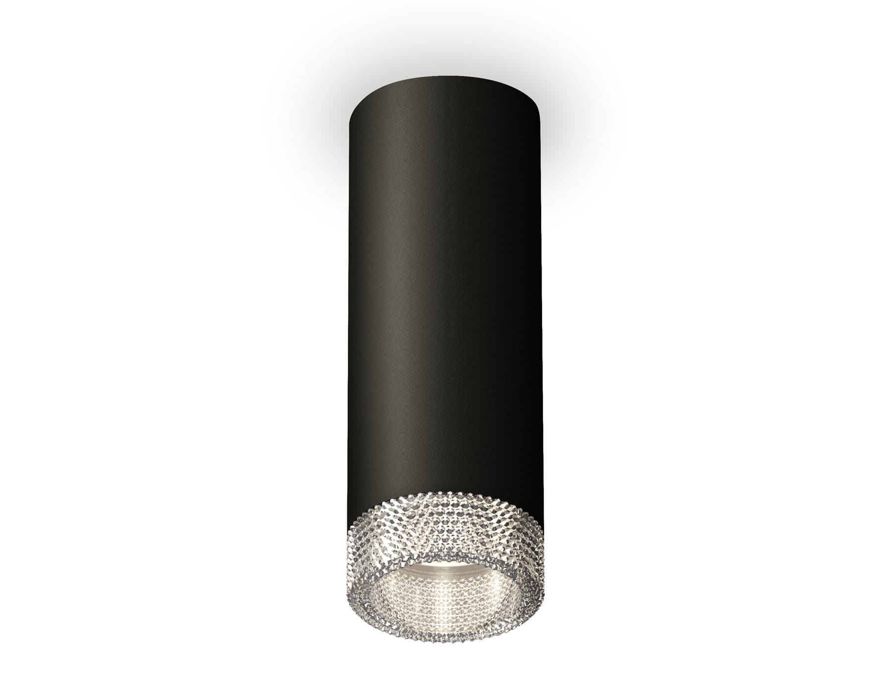 Ambrella Комплект накладного светильника XS6343020 SBK/CL черный песок/прозрачный MR16 GU5.3 (C6343, N6150) — миниатюра 1