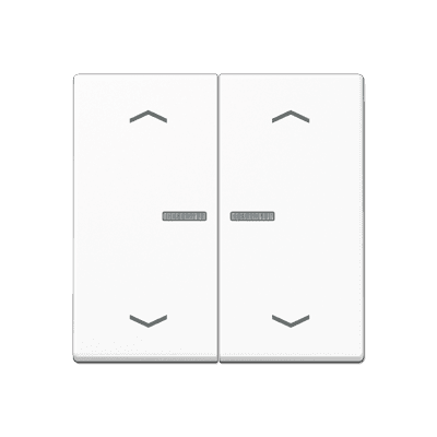 JUNG Клавиша для KNX кнопки, 1 группа, с окошком, символы стрелки термопласт белый A102KO5PBFWW