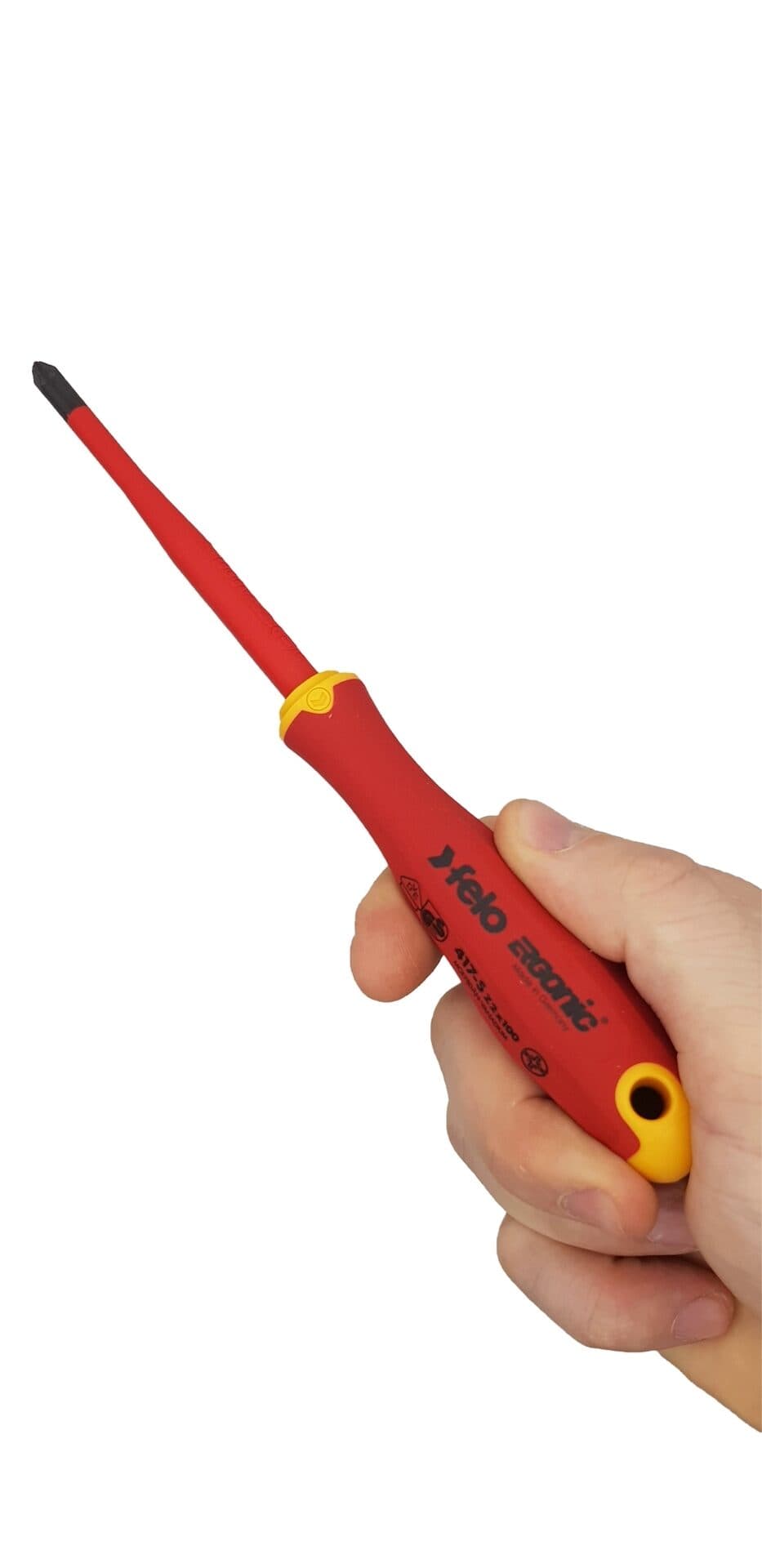 Felo Отвертка диэлектрическая Ergonic  крестовая +/- E-SLIM Z 2X100 41729390 — миниатюра 3
