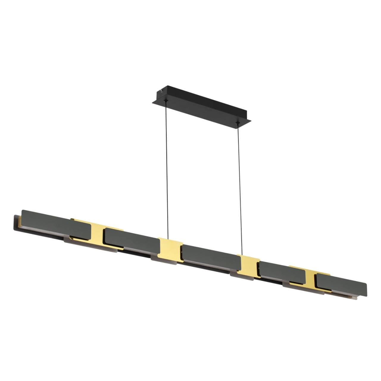 Odeon Light 4991/40L L-VISION ODL23 381 черный/золотой/металл/акрил Люстра LED 40W 3000K FIERRO — миниатюра 1