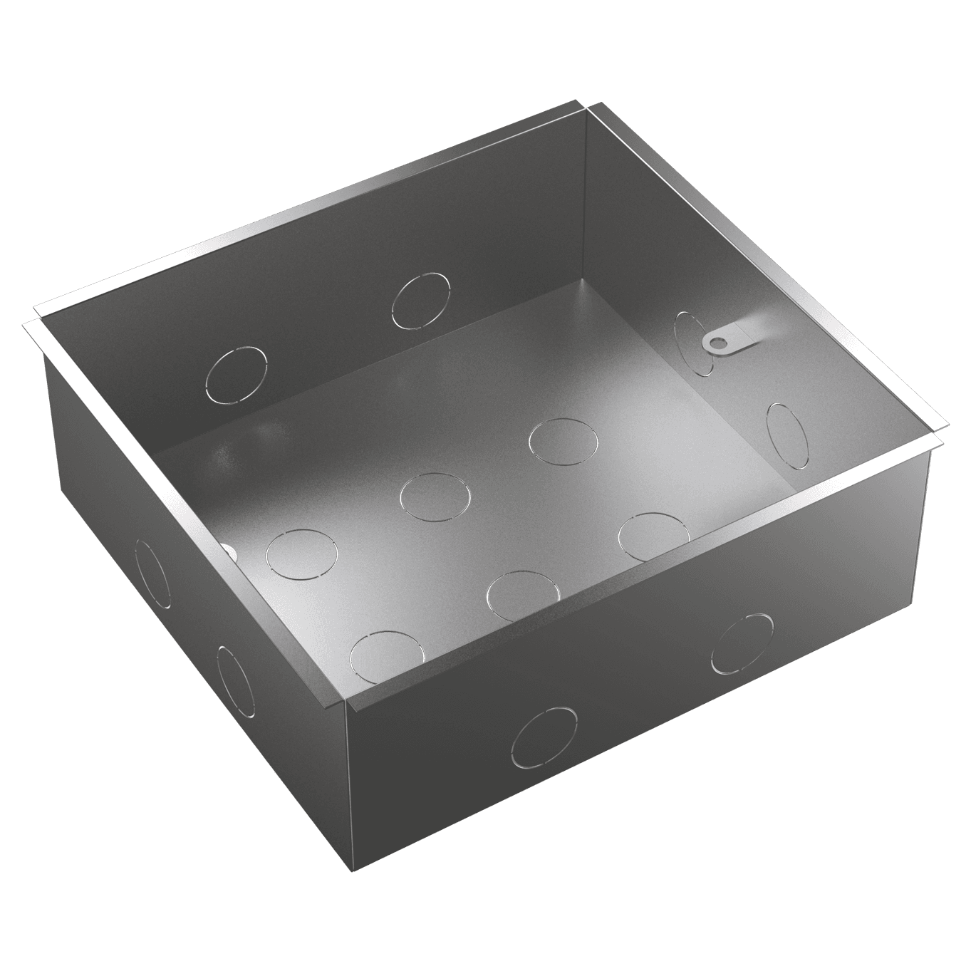 Systeme Elecrtic MultiDesk Сталь Коробка монтажная для бетонных полов для люка на 12 модулей — миниатюра 2