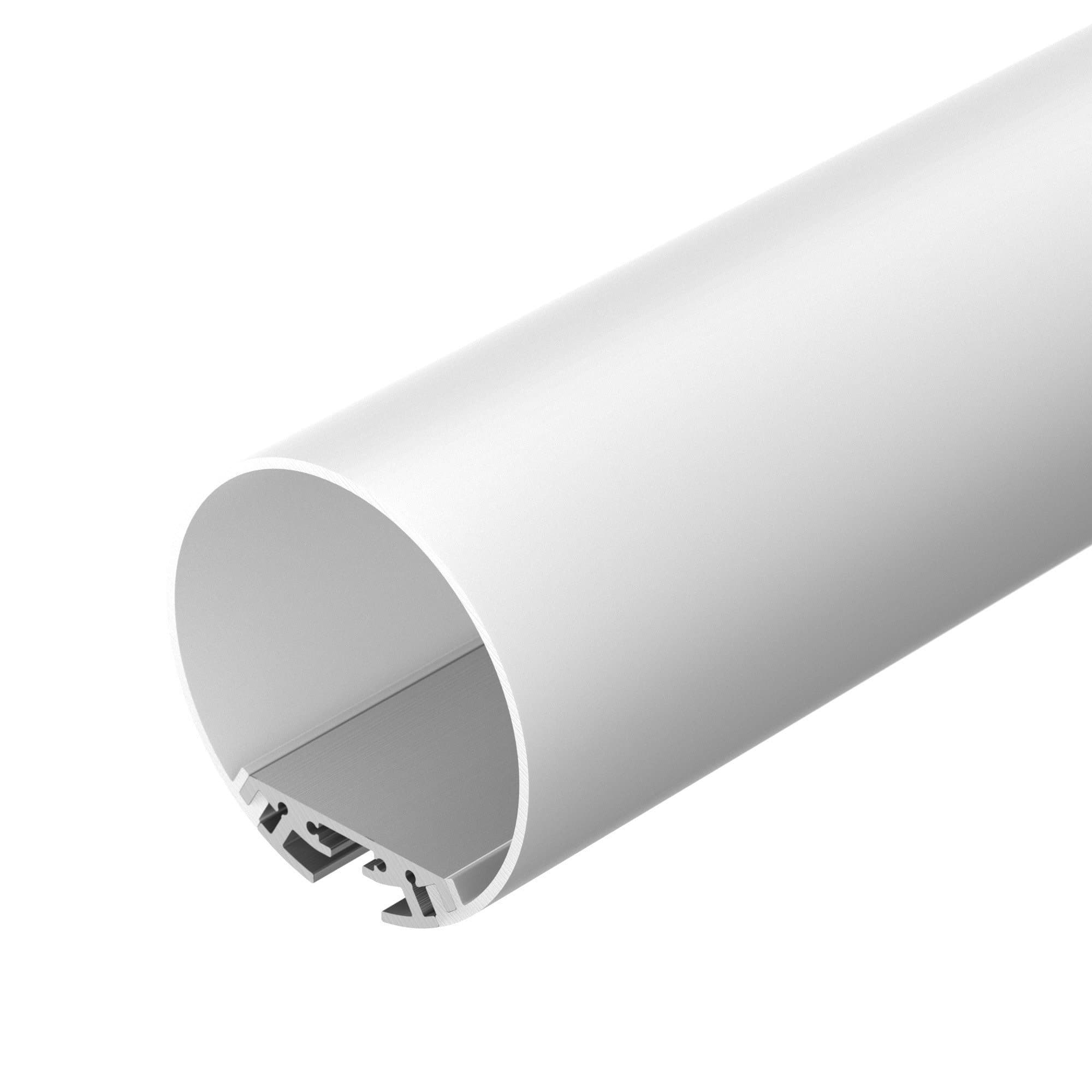Arlight Профиль с экраном SL-ROUND-D60-2500 ANOD+OPAL (Алюминий) 020474 — миниатюра 1