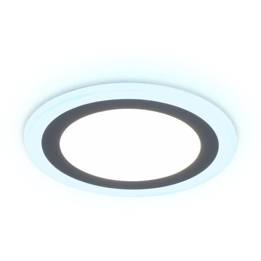 Ambrella Встраиваемый cветодиодный светильник с подсветкой DCR365 12W+4W 4200K/6400K 85-265V D195*28 — миниатюра 1