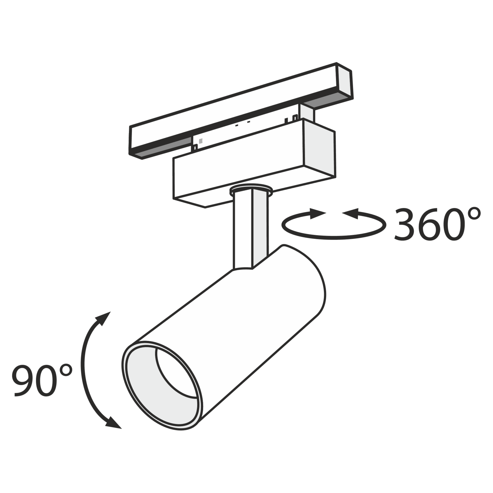 Maytoni Magnetic track system Трековый светильник Черный TR019-2-15W4K-B — миниатюра 6