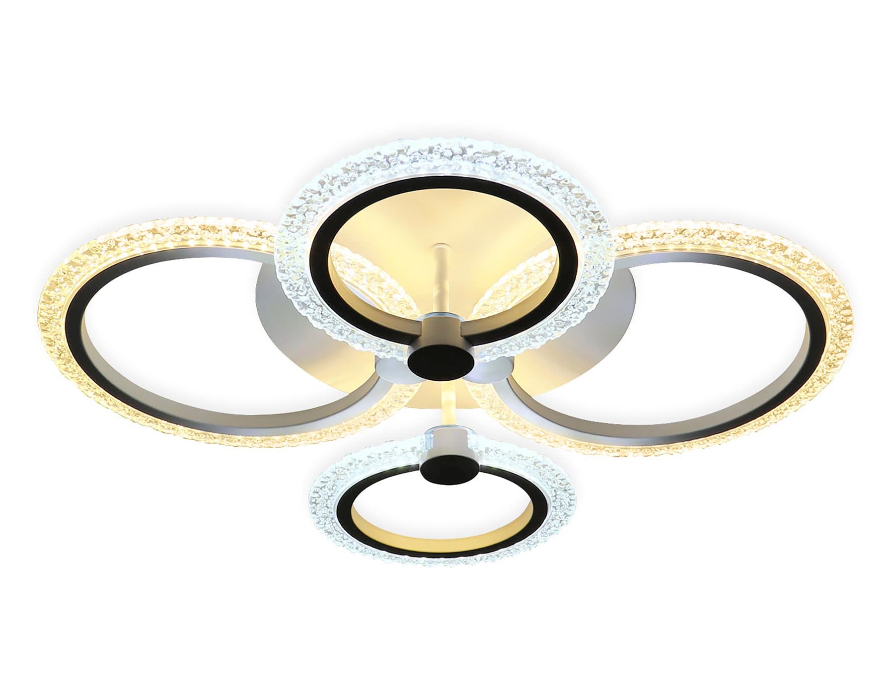 Ambrella Потолочный светодиодный светильник с пультом FA4061/4 WH белый 4200K/3000+6400K/6400K+3000K 51W 530*480*125 (ПДУ ИК) — миниатюра 6
