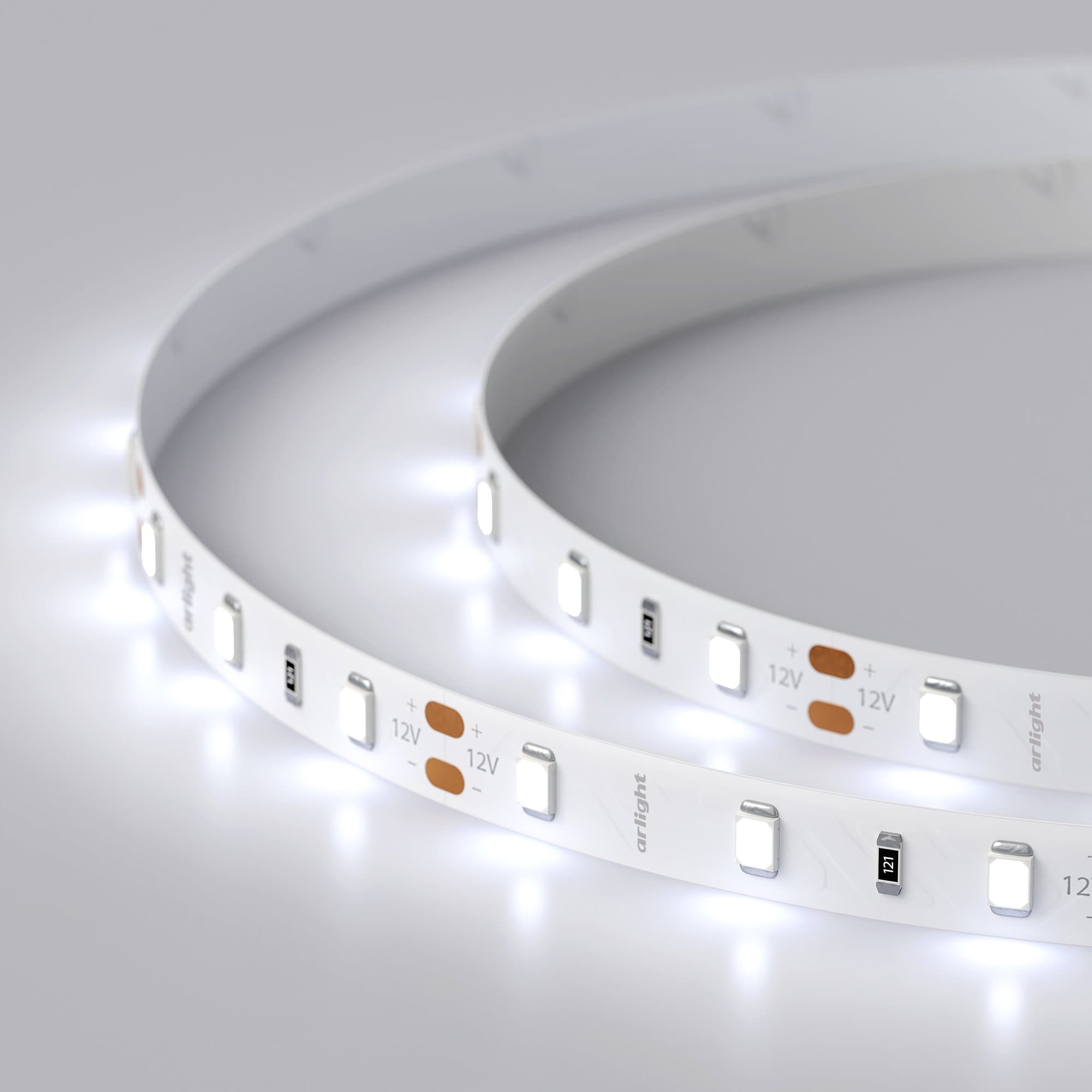 Arlight Светодиодная лента RT 2-5000 12V Cool 10K (2835, 300 LED, BAT) (7.2 Вт/м, IP20) 023312 — миниатюра 5