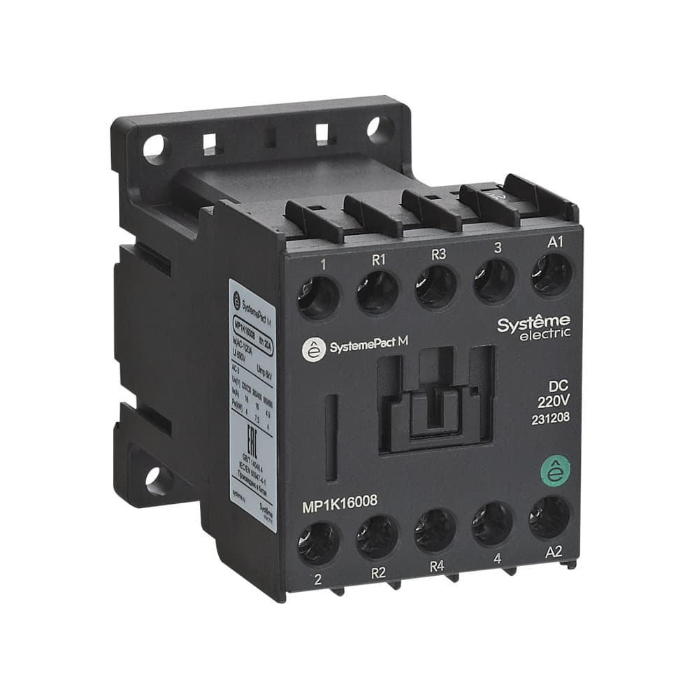 Systeme Electric Контактор MP1K 4P(2НО+2НЗ) 6A DC12V