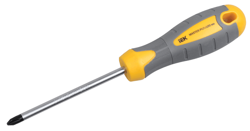 IEK Отвертка крестовая Master Ph2х100мм TSC-1PH-2100 — миниатюра 2