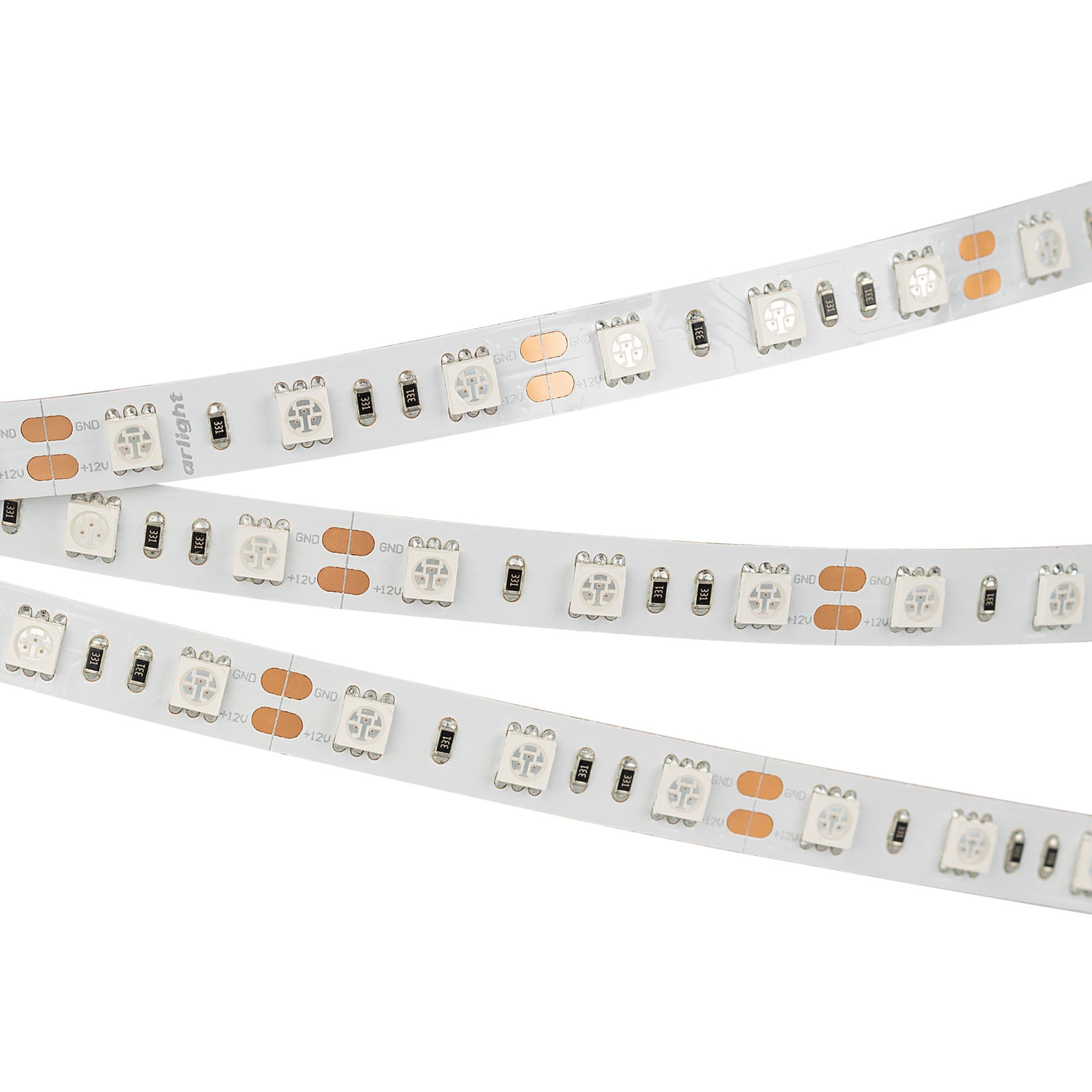 Arlight Светодиодная лента RT 2-5000 12V Green 2x (5060, 300 LED, LUX) (14.4 Вт/м, IP20) 012337 — миниатюра 3