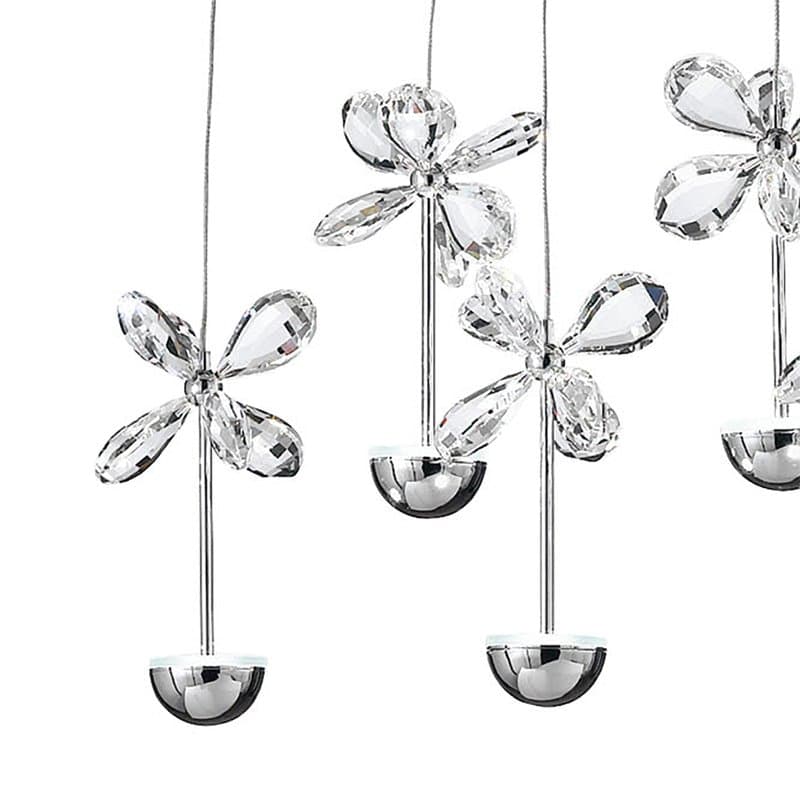 Eglo Подвес LED PIANOPOLI, 10х2,5W(LED), L870, H1100, хром/хрусталь 93663 — миниатюра 3