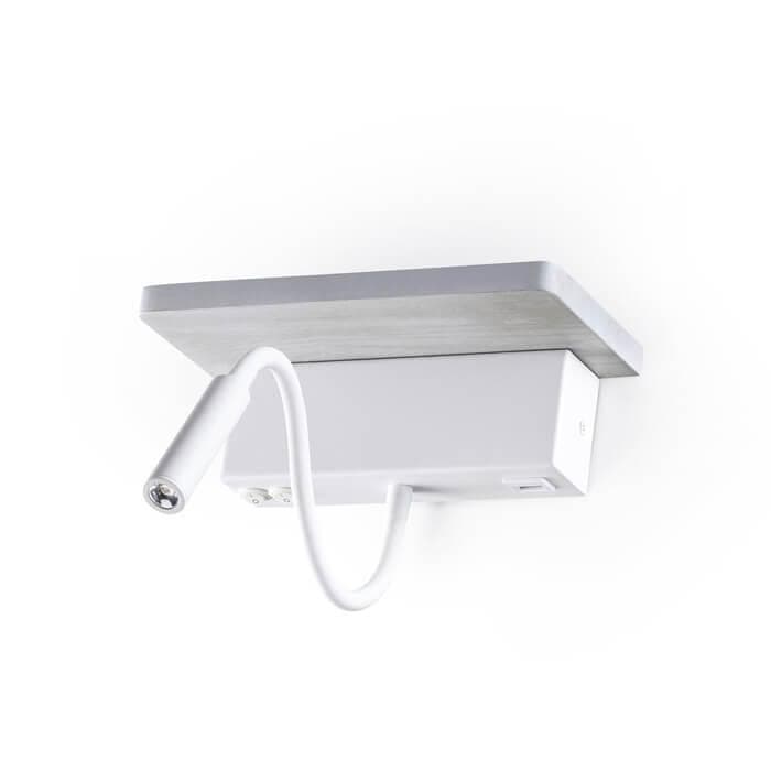 Odeon Light 3869/8WL ODL19 154 Настенный светильник LED 8W 560Лм 3000К WOODY дерево седой дуб с белым/дерево — миниатюра 1