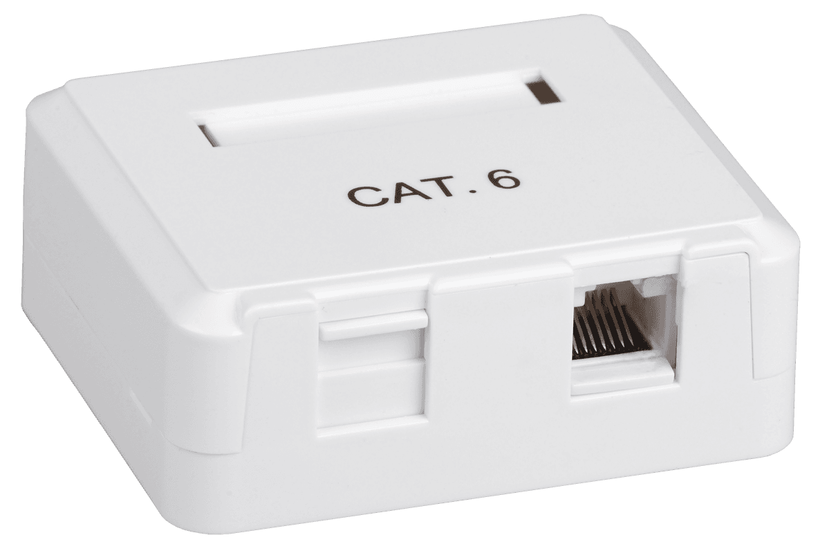 IEK ITK Настенная информационная розетка RJ45 категория 5E FTP 2-порт CS2-1C5EF-22 — миниатюра 2