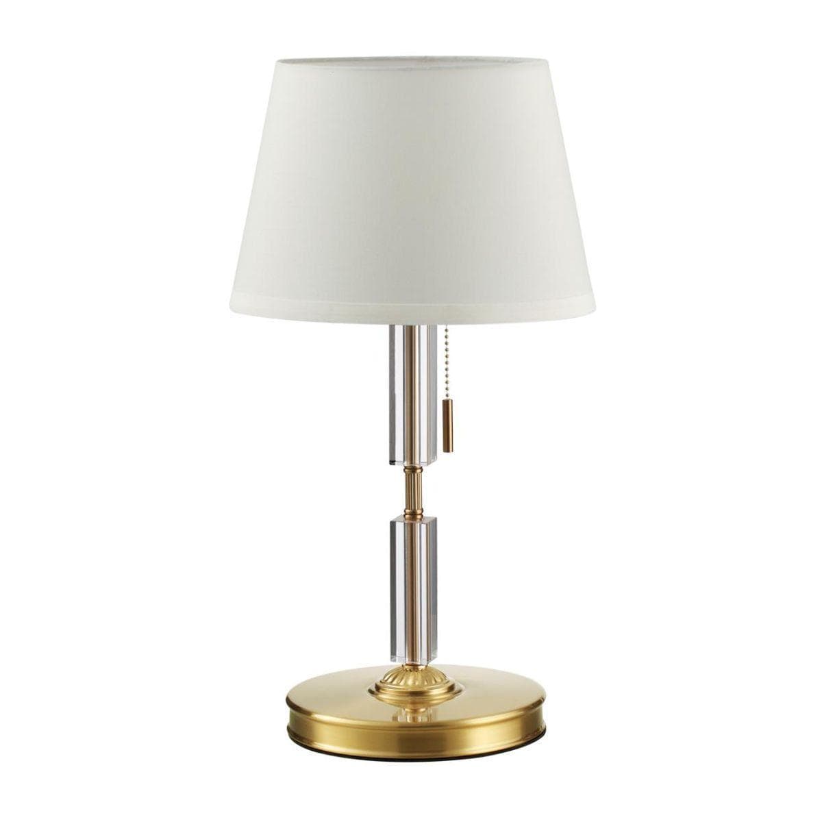 Odeon Light 4894/1T MODERN ODL_EX22 55 бронзовый/белый/абажур ткань Настольная лампа E27 1*60W LONDON — миниатюра 1