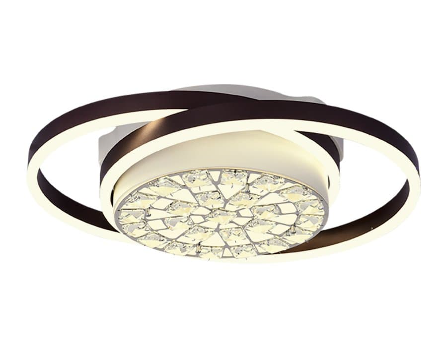 Ambrella Потолочный светодиодный светильник с пультом FA149 WH/CF белый/кофе 94W 500*400*110 (ПДУ РАДИО 2.4)