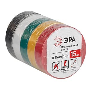 ЭРА 43966/43959 ПВХ-изолента 15мм*10м 5цветов — миниатюра 2