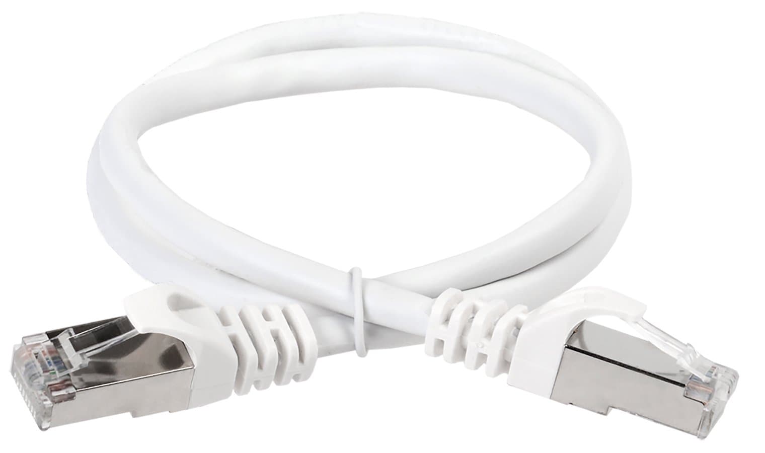 IEK ITK Коммутационный шнур категория 6 FTP PVC 2м белый PC08-C6F-2M