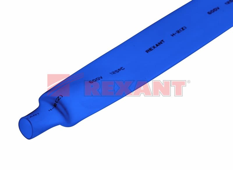 20.0 / 10.0 мм 1м термоусадка синяя Rexant 22-0006 — миниатюра 2