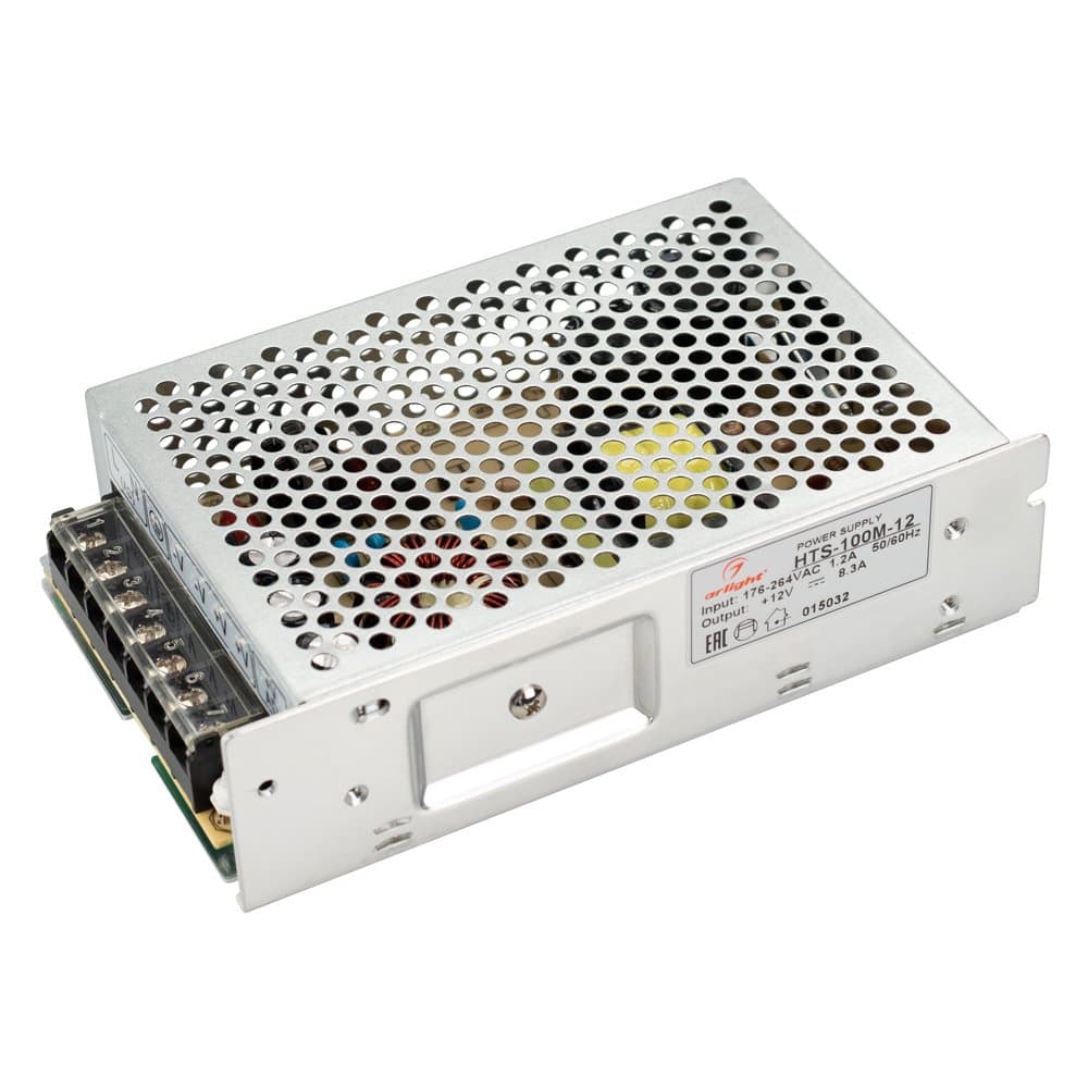 Arlight Блок питания HTS-100M-12 (12V, 8.3A, 100W) (IP20 Сетка, 3 года) 015032 — миниатюра 1