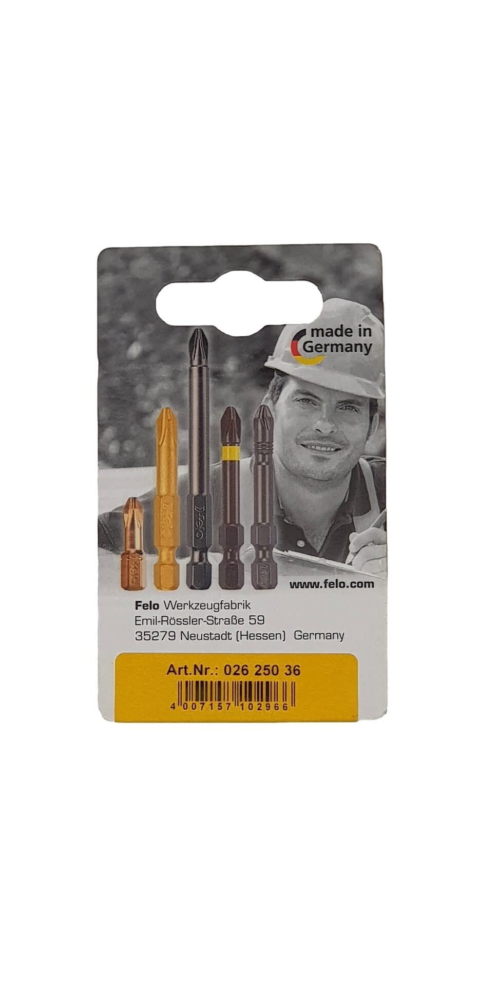 Felo Бита Torx 25X25, серия Industrial, 2 шт в блистере 02625036 — миниатюра 2