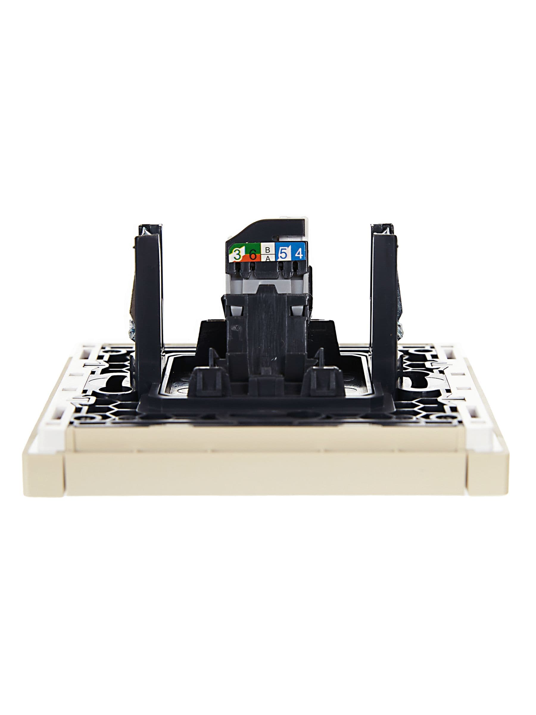 IEK FORTE&PIANO Ваниль Розетка комп. RJ45 кат.5E FP432 — миниатюра 5