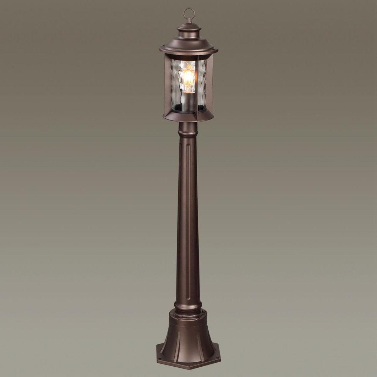 Odeon Light 4961/1F NATURE ODL22 577 темно-коричневый/стекло Ландшафтный светильник 107см E27 1*60W IP44 MAVRET — миниатюра 4
