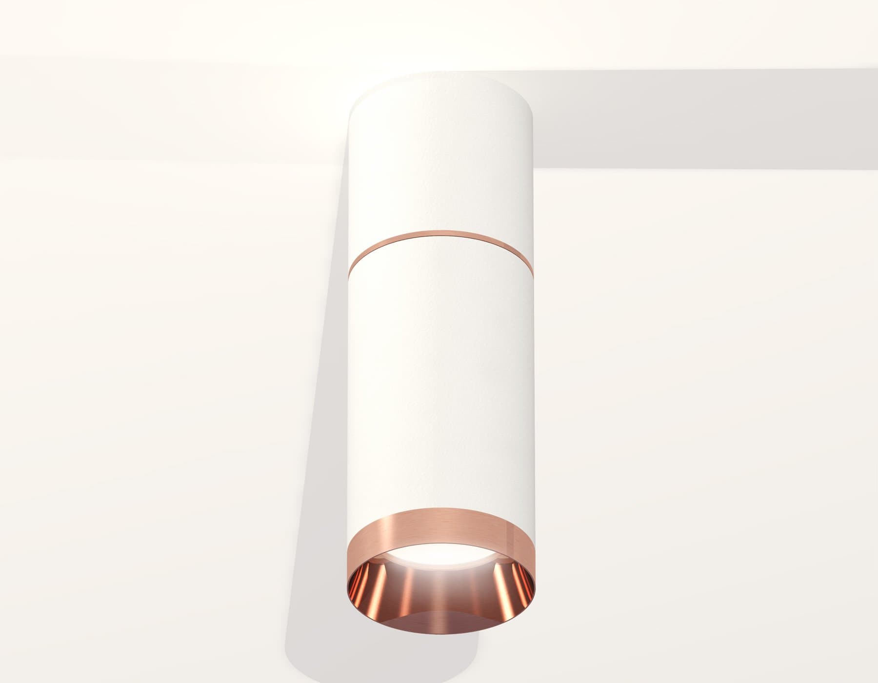 Ambrella Комплект накладного светильника XS6322063 SWH/PPG белый песок/золото розовое полированное MR16 GU5.3 (C6301, A2063, C6322, N6135) — миниатюра 2