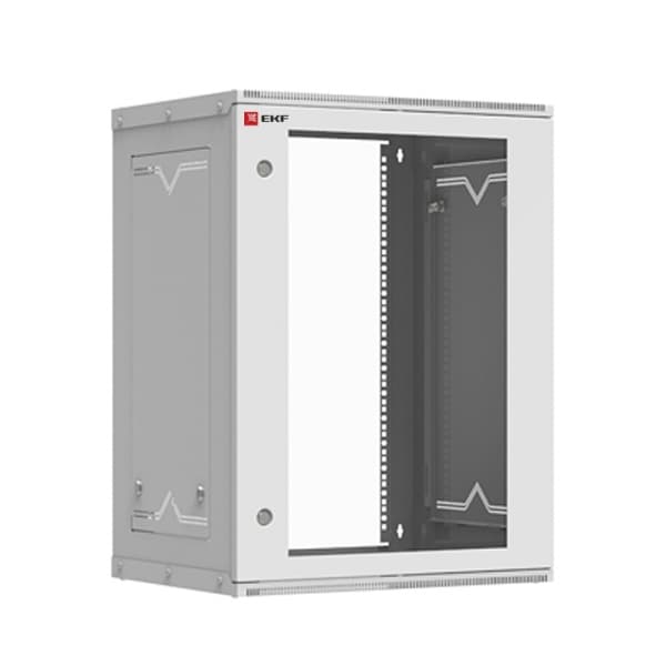 EKF PROxima Astra Шкаф телекоммуникационный настенный разборный 15U (600х350) дверь стекло ITB15G350D