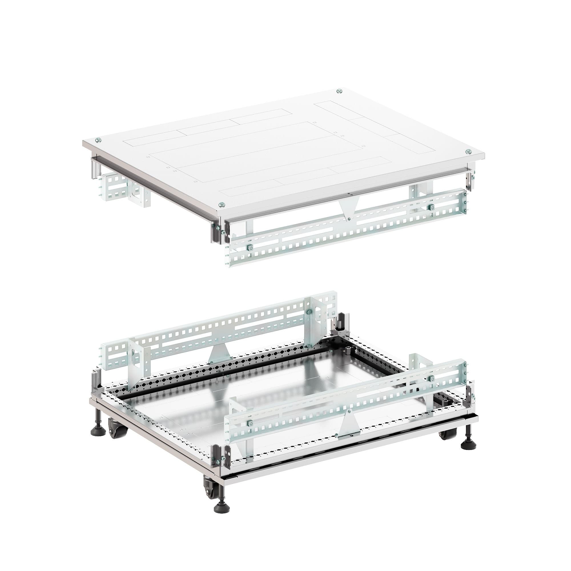 DKC Крыша основание преперфорированные IT-CQE 800x600, RAL7035 — миниатюра 1