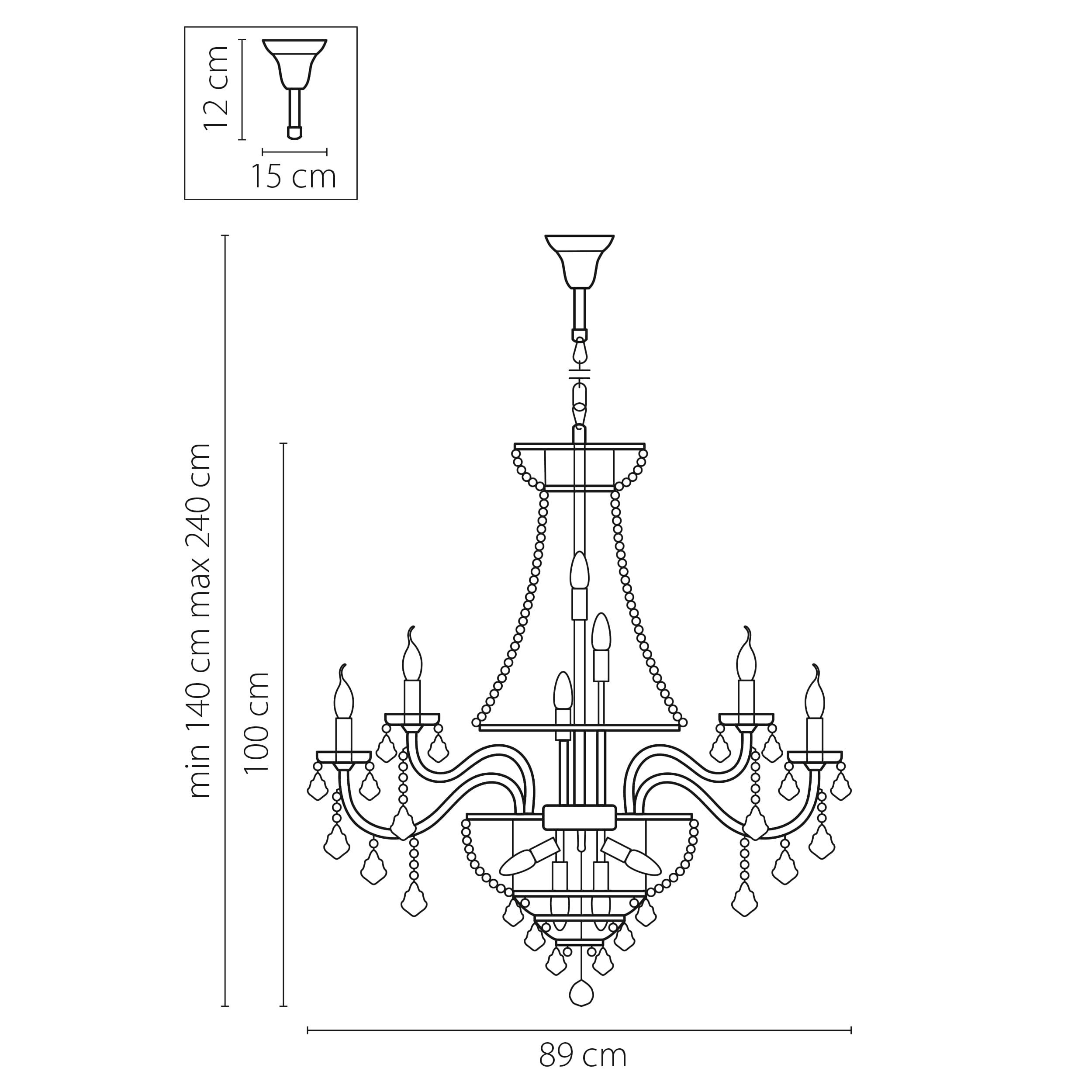 Lightstar Люстра подвесная Classic Lightstar 700294 — миниатюра 2