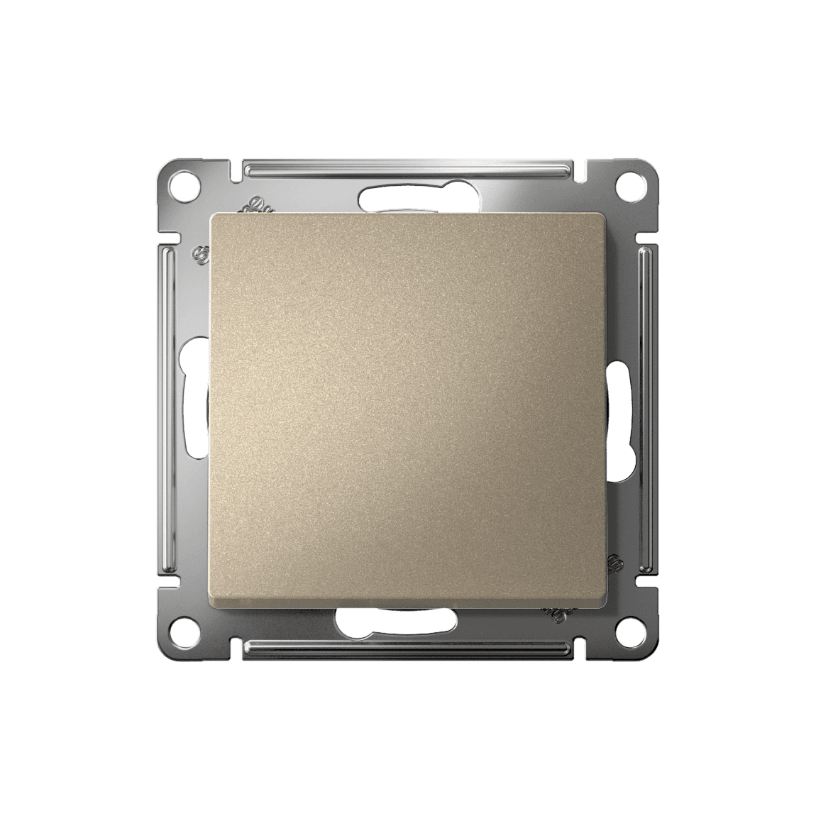 Systeme Electric AtlasDesign Шампань Выключатель 1-клавишный, сх.1, 10АХ, мех., быстрозажим. клем. — миниатюра 4