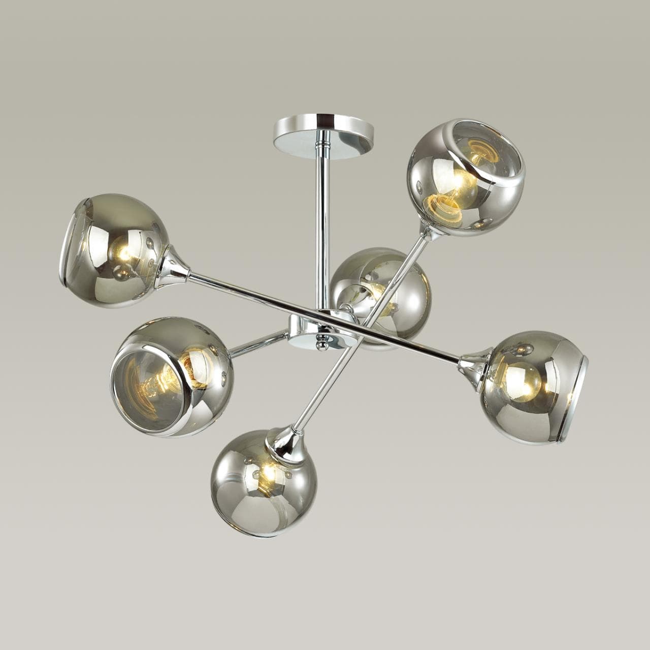 Lumion 4530/6C COMFI LN21 060 хром Люстра потолочная E27 6*60W 220V SANDRA — миниатюра 3