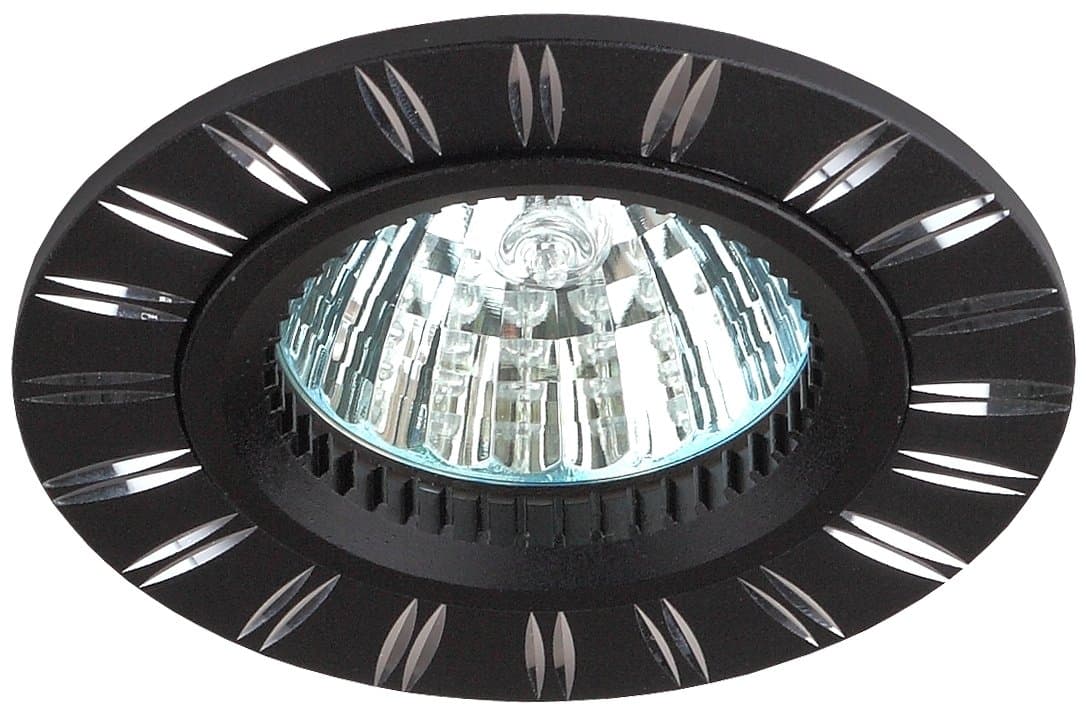 ЭРА KL33 AL/BK Черный/хром Светильник алюминиевый MR16,12V/220V, 50W C0043820