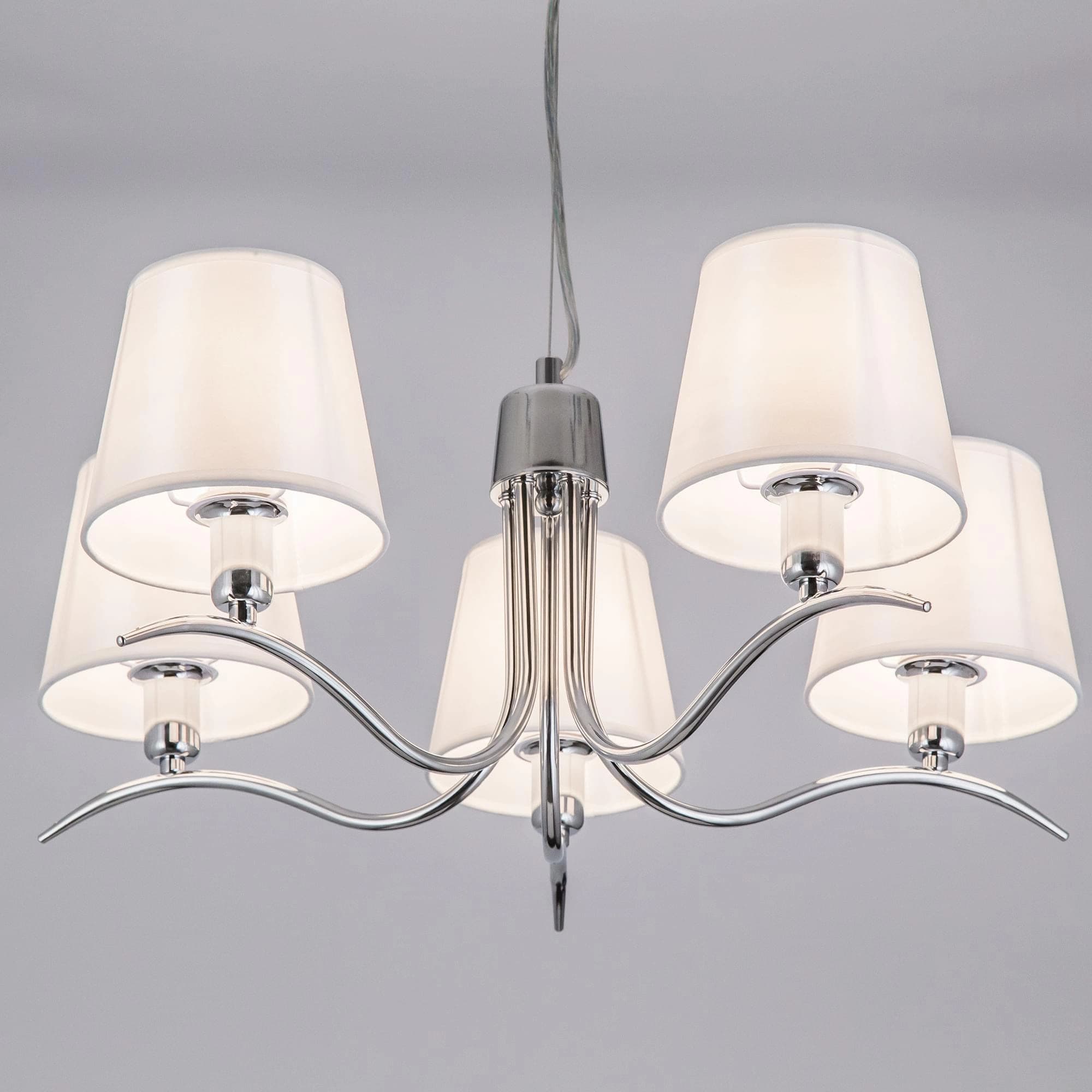 Citilux CL439151 Эмма Хром+Белый Светильник Люстра — миниатюра 2