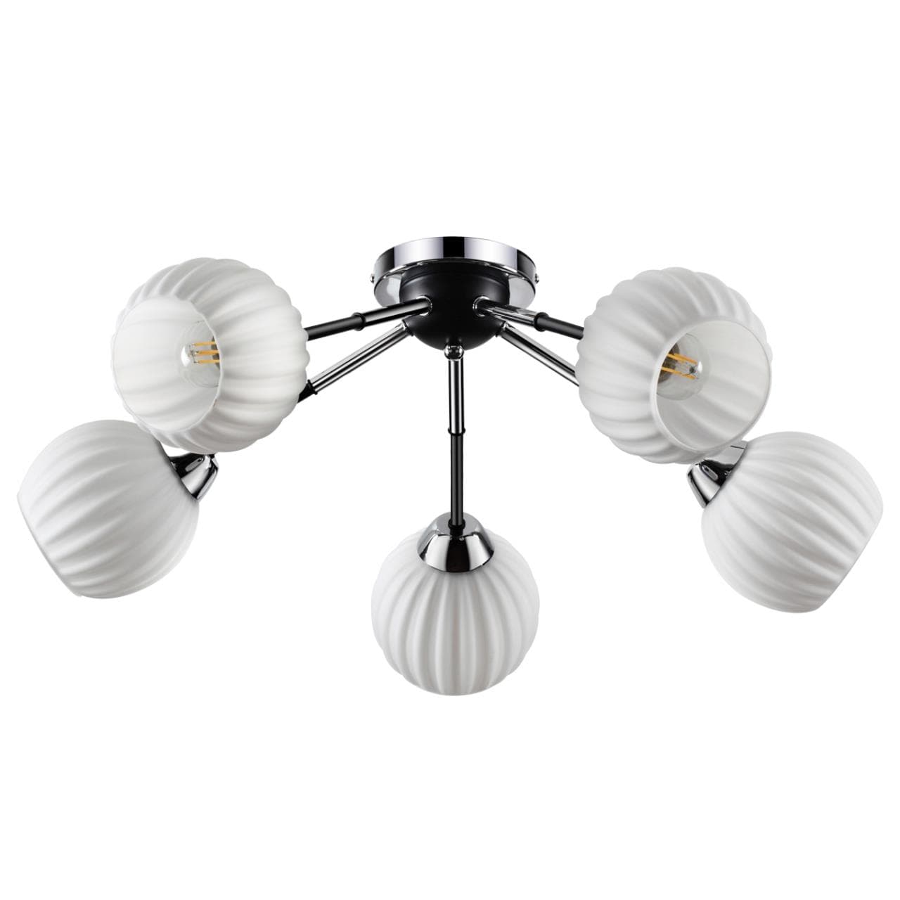 Lumion 4593/5C COMFI хром, черный Люстра Потолочная E27 5*40W 220V DANIKA