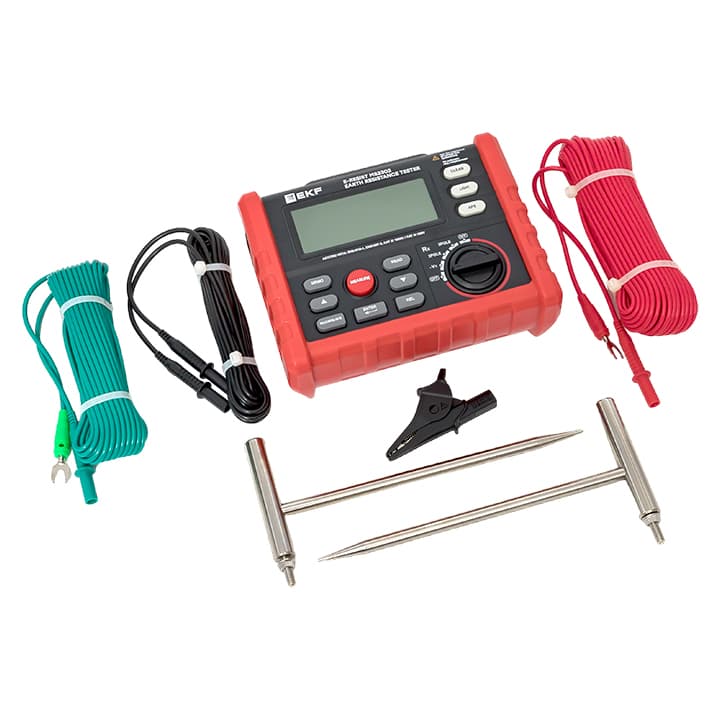 Измеритель сопротивления заземления цифровой E-Resist MS2302 EKF Professional — миниатюра 2