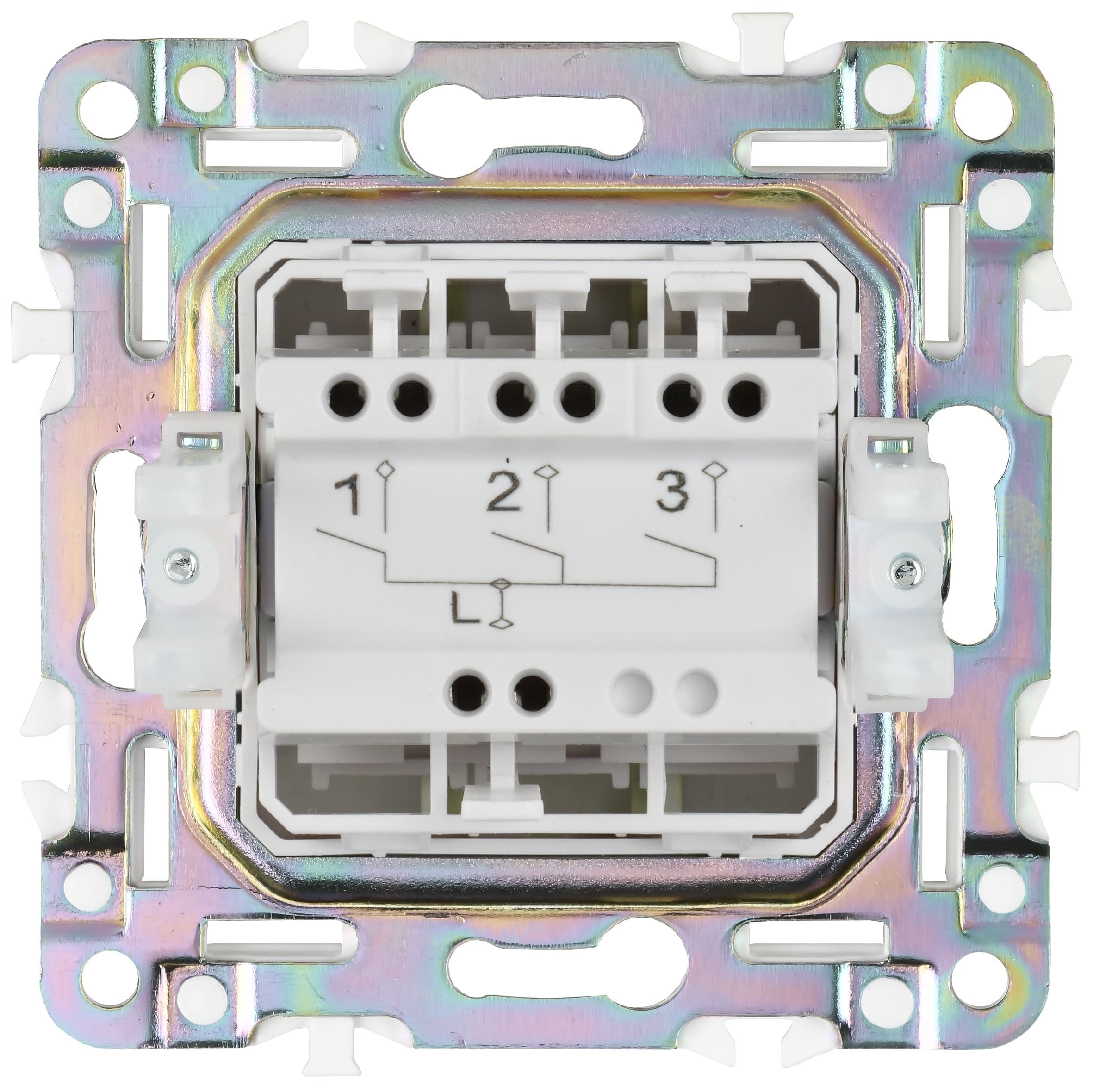 IEK SKANDY Титан Выключатель 3-клавишный 10А SK-V11T — миниатюра 3