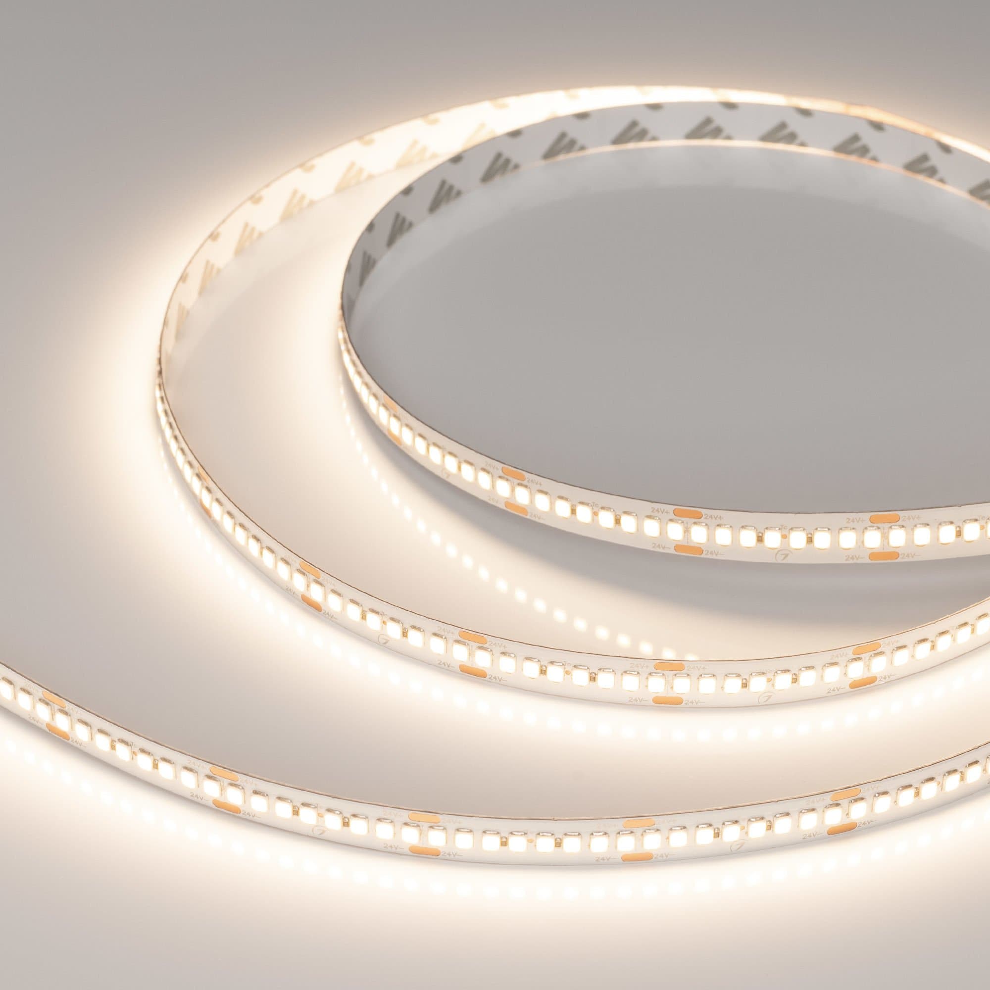 Arlight Лента RT-A240-10mm 24V Warm3500 (22 W/m, IP20, 2835, 5m) (высок.эфф.150 лм/Вт) 038744 — миниатюра 6