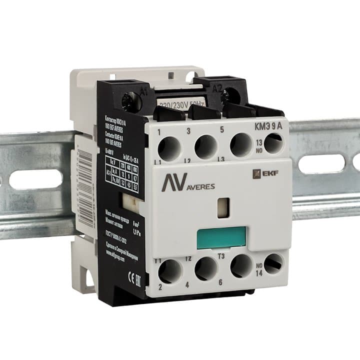 EKF Averes Контактор КМЭ 9А 1NO 230В АС — миниатюра 3