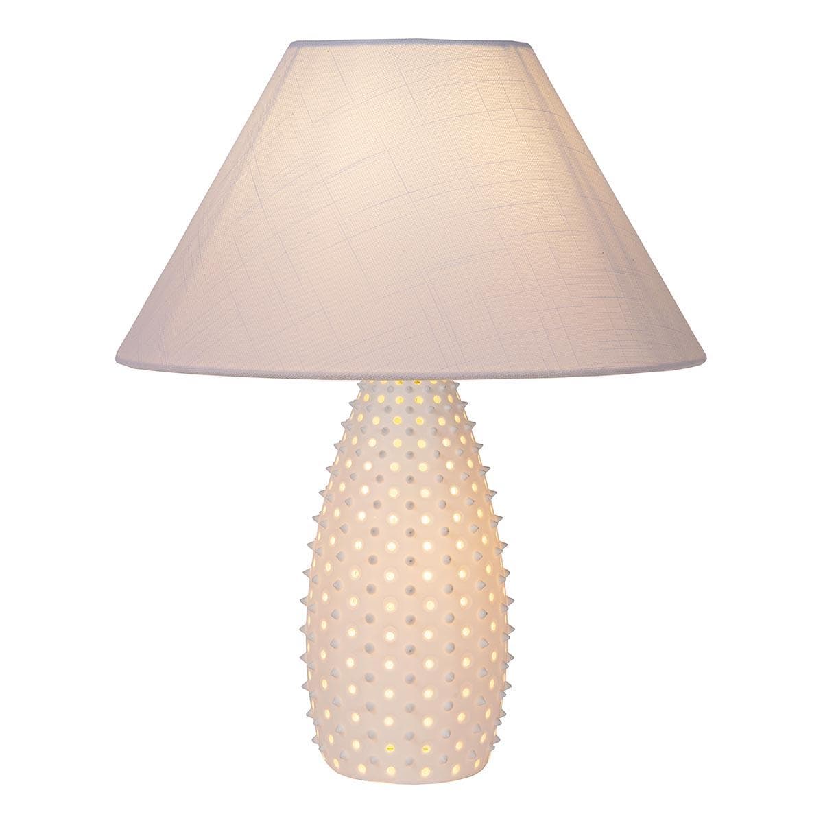 Lucide ARCADIA Лампа настольная Ø 36 cm 2xE27 White 13538/81/31 — миниатюра 4