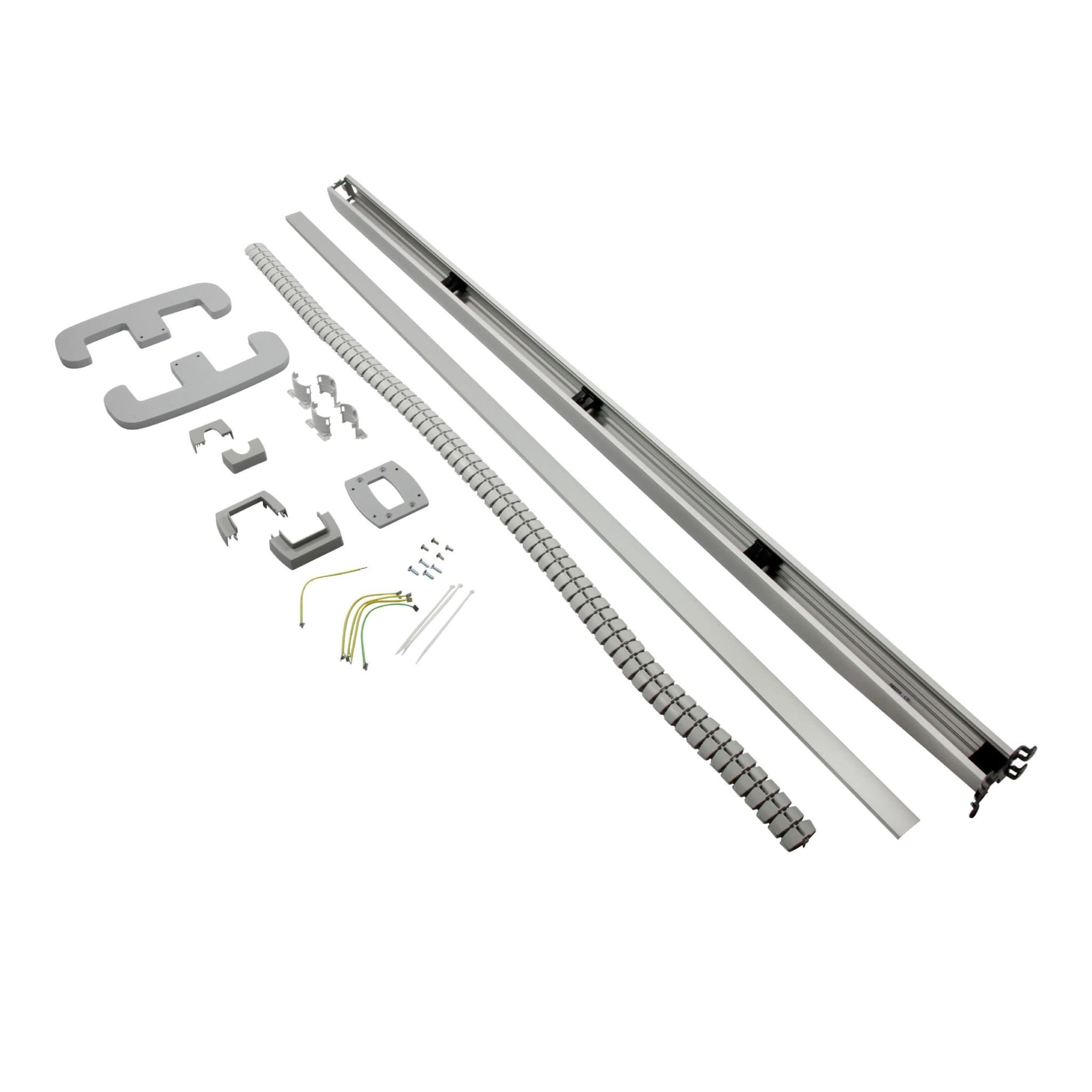 Legrand Snap-On мобильная колонна алюминиевая с крышкой из алюминия 1 секция, высота 2 метра, цвет алюминий 653007 — миниатюра 2