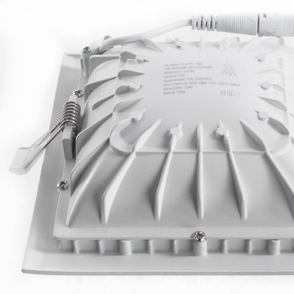 Arte Lamp Riflessione Белый Светильник точечный встаиваемый 1x12W 1xLED 1x960lm A7412PL-1WH — миниатюра 2