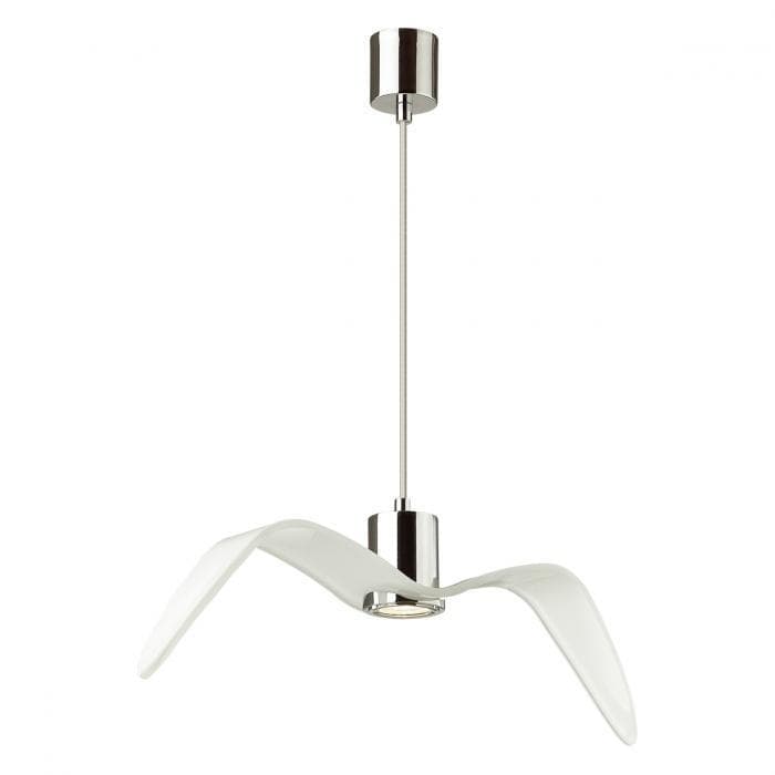 Odeon Light 4903/1C Подвес GU10 1*5W BIRDS PENDANT ODL22 233 белый/хром/стекло — миниатюра 1