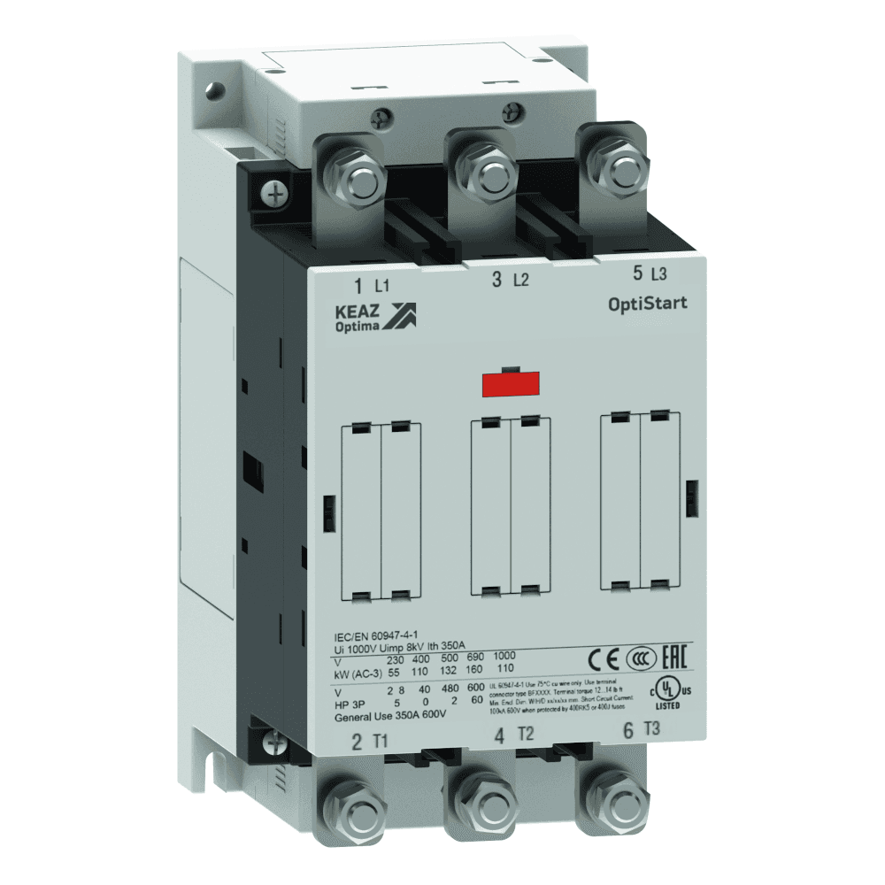 КЭАЗ Контактор OptiStart K-AF-195-30-00-E024 с катушкой AC/DC с электронным управлением