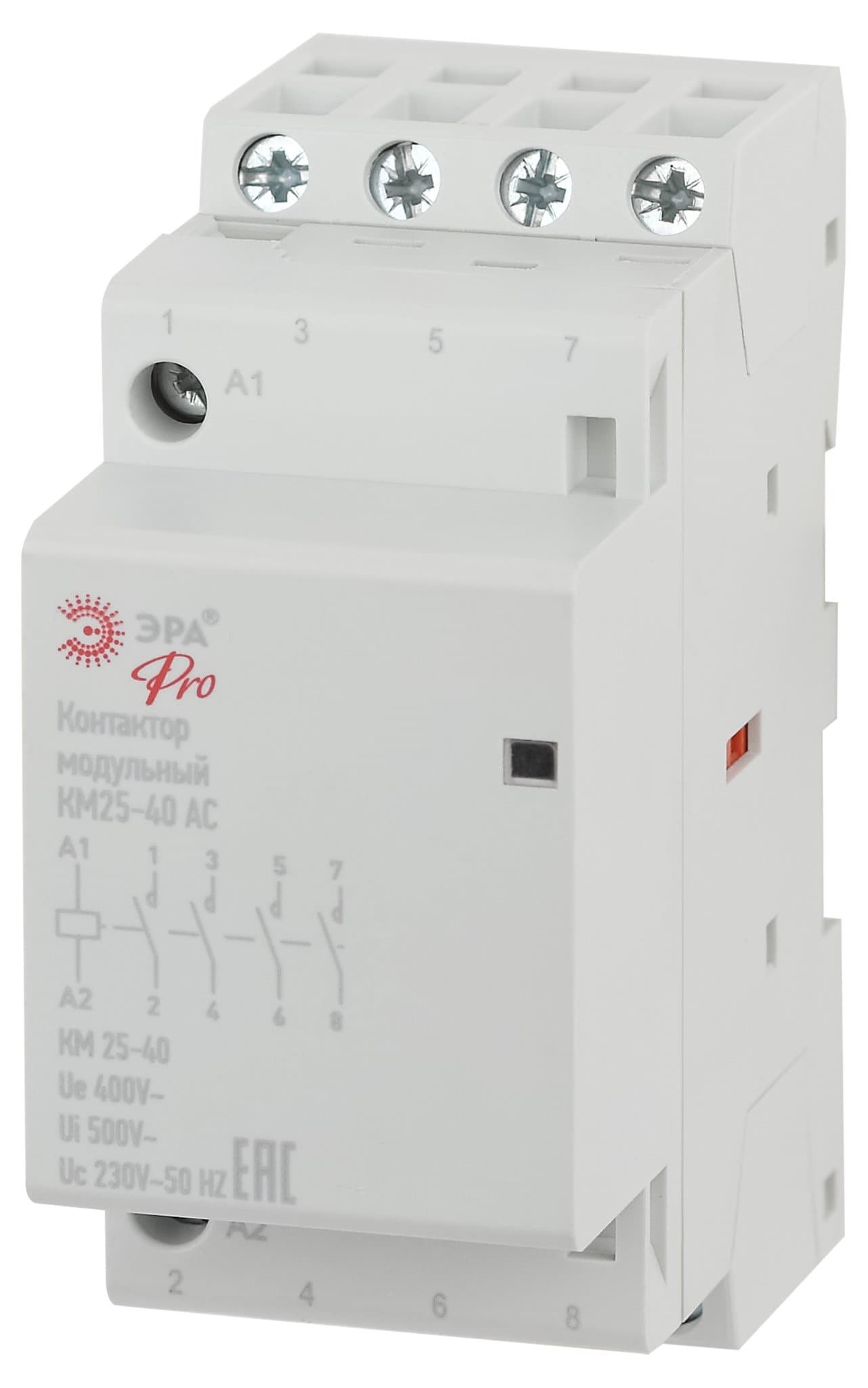 ЭРА NO-902-298 Pro Контактор модульный КМ25-40 AC (6/30/1080)
