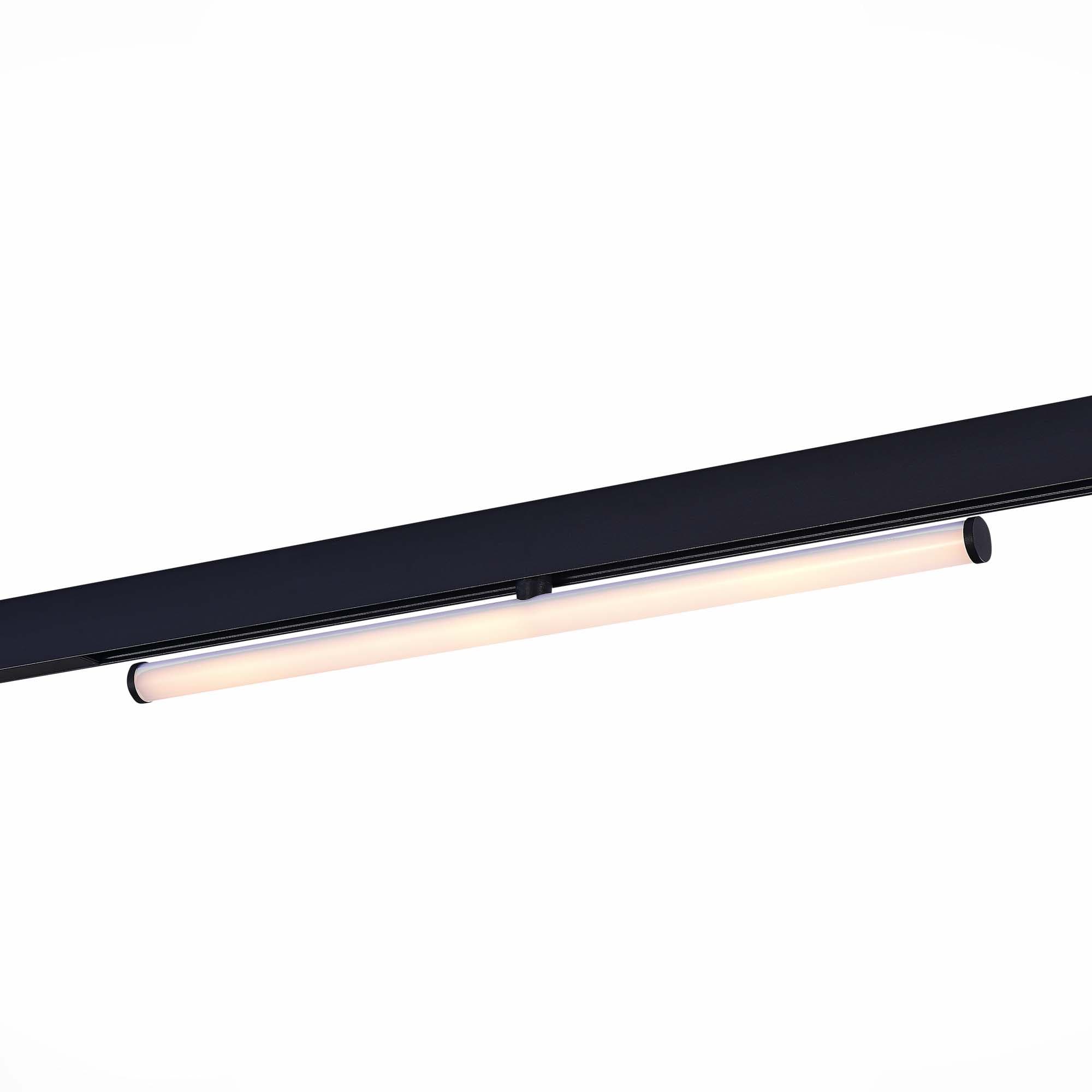 ST LUCE ST803.436.10 Магнитный трековый светильник Черный LED 1*10W 3000K 1 200Lm Ra>90 120° IP20 L604xW28xH80 48VV